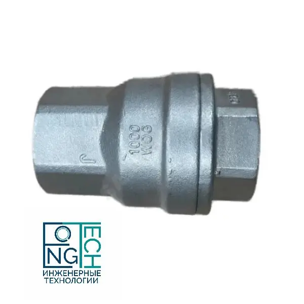 Клапан обратный нержавеющий осевой с нержавеющим диском BP Benarmo Ду15-50 Ру63 Клапан обратный нержавеющий осевой с нержавеющим диском BP Benarmo Ду15-50 Ру63