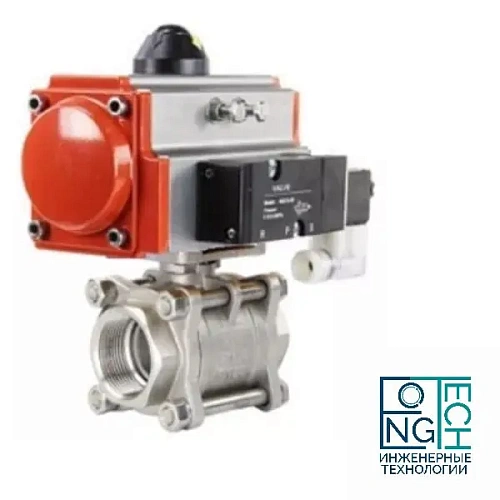 Шаровый кран нержавеющий с пневмоприводом одностороннего действия (с пружинным возвратом) ABRA BV11 KP/KPM ArTorq PA SR (-20°C...+80°C) Ду 15-100 Шаровый кран нержавеющий с пневмоприводом одностороннего действия (с пружинным возвратом) ABRA BV11 KP/KPM ArTorq PA SR (-20°C...+80°C) Ду 15-100 Самара