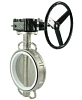 Затвор дисковый поворотный DN.ru WBV3232P-2W-Fb-H Ду40 Ру16 межфланцевый, корпус - нержавеющая сталь 316L, диск - нержавеющая сталь 316L, уплотнение - PTFE, с редуктором RDN RQN1-150Z-T24 Самара