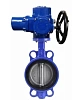 Затвор дисковый поворотный DN.ru WBV1132N-2W-Fb-H Ду80 Ру16, корпус - чугун GG25, диск - нержавеющая сталь 316L, уплотнение - NBR, с электроприводом DN.ru QT-EX-005M-O2-380VAC-У1 380В Самара