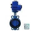 Затвор дисковый поворотный межфланцевый чугунный с чугунным диском манжета EPDM с электроприводом Q 380В Benarmo  Ду50-200 Ру16 Самара