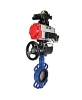 Затвор дисковый поворотный DN.ru WBV1413E-2W-Fb-H Ду100 Ру16, корпус - чугун GGG50, диск - чугун GGG40, EPDM, с пневмоприводом PA-DA-083 двойного действия, пневмораспределителем 4М310-08 24В NAMUR, БКВ APL-210N, ручным дублером MON2-450-T28-ISO Самара