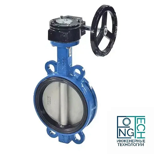 Затвор дисковый поворотный чугунный межфланцевый с чугунным диском манжета EPDM с редуктором под электропривод Benarmo Ду400-800 Ру10/16 Затвор дисковый поворотный чугунный межфланцевый с чугунным диском манжета EPDM с редуктором под электропривод Benarmo Ду400-800 Ру10/16 Самара