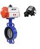 Затвор дисковый поворотный DN.ru WBV1413E-2W-Fb-H Ду250 Ру16, корпус - чугун GGG50, диск - чугун GGG40, уплотнение - EPDM, с пневмоприводом DN.ru PA-SA-210 и с электропневматическим поворотным позиционером DN.ru YT-1000RSN с обратной связью Самара