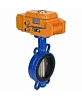 Затвор дисковый поворотный DN.ru WBV1413E-2W-Fb-H Ду40 Ру16, корпус - чугун GGG50, диск - чугун GGG40, уплотнение - EPDM, с электроприводом DN.ru QT-N-005EM-B1-220VAC-У1 DAR 220В (0-10В) Самара