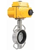 Затвор дисковый поворотный DN.ru WBV3232N-2W-Fb-H Ду300 Ру16, корпус - нержавеющая сталь 316L, диск - нержавеющая сталь 316L, уплотнение - NBR, с электроприводом DN.ru QT-N-060EM-A1-220VAC-У1 (4-20мА) HARK Самара