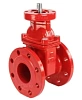 Задвижка клиновая 30ч939р (аналог МЗВ) DN.ru GVWN1414E-2W-F Ду80 Ру16 двусторонняя, фланцевая, клин - обрезиненный, шпиндель - невыдвижной, корпус - чугун, уплотнение - EPDM, с голым штоком, цвет - красный Самара
