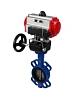 Затвор дисковый поворотный DN.ru WBV1413E-2W-Fb-H Ду150 Ру16, корпус - чугун GGG50, диск - чугун GGG40, уплотнение - EPDM, с пневмоприводом DN.ru PA-DA-105 двойного действия, пневмораспределителем 4М310-08 220В NAMUR, ручным дублером MON3-700-T38-ISO Самара