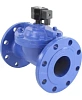 Клапан электромагнитный DN.ru VS610-EF-NC-220VAC Ду80 Ру10, соленоидный двухходовой, корпус - чугун, уплотнение - EPDM, фланцевый, нормально-закрытый, пилотный, катушка - 220В Самара