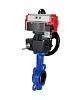 Затвор дисковый поворотный DN.ru WBV1132N-2W-Fb-H Ду65 Ру16, корпус - чугун GG25, диск - нержавеющая сталь 316L, уплотнение - NBR, с пневмоприводом PA-DA-065 двойного действия, пневмораспределителем 4М310-08 220В NAMUR, ручным дублером MON1-250-T26-ISO Самара