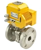 Кран шаровой DN.ru BV3232P(2pc)-FP-F-ISO-H Ду25 Ру40, корпус - сталь 316, уплотнение - PTFE, полнопроходной фланцевый с электроприводом QT-N-003EM-O1-220VAC-У1 Самара