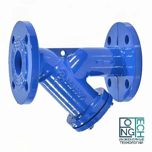 Фильтр сетчатый Y-образный чугунный фланцевый Benarmo Ду50-200 Ру16 Фильтр сетчатый Y-образный чугунный фланцевый Benarmo Ду50-200 Ру16 Самара