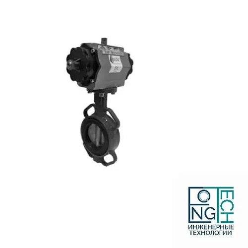 Затвор поворотный дисковый с пневмоприводом ABRA 863 двойного действия ArTorq PA DA (-20°C...+80°C) Ду 32-300 Затвор поворотный дисковый с пневмоприводом ABRA 863 двойного действия ArTorq PA DA (-20°C...+80°C) Ду 32-300 Самара