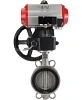 Затвор дисковый поворотный DN.ru WBV3232V-2W-Fb-H Ду150 Ру16, корпус - нержавеющая сталь 316L, диск - нержавеющая сталь 316L, уплотнение - Viton, с пневмоприводом PA-DA-105, пневмораспределителем 4М310-08 220В NAMUR, ручным дублером MON3-700-T38-ISO Самара