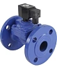 Клапан электромагнитный DN.ru VS610-EF-NC-220VAC Ду40 Ру10, соленоидный двухходовой, корпус - чугун, уплотнение - EPDM, фланцевый, нормально-закрытый, пилотный, катушка - 220В Самара