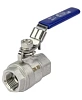 Кран шаровой DN.ru BV3232P(2pс)-FP-T-H Ду15 Ру63 полнопроходной двухходовой, нержавеющая сталь 316 CF8M, внутренняя резьба, уплотнение - PTFE, ручка-рычаг Самара
