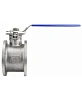 Кран шаровой DN.ru BV3232P-FP-Fb-ISO-H Ду100 Ру16, корпус - нержавеющая сталь 316, уплотнение - PTFE, полнопроходной, межфланцевый, с ISO-фланцем и рукояткой,  короткий корпус L=150мм, 17х17,  F07/F10 Самара