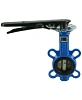 Затвор дисковый поворотный DN.ru WBV1413E-2W-Fb-H Ду80 Ру16 межфланцевый, корпус -чугун GGG50, диск - чугун GGG40, уплотнение - EPDM, с рукояткой Самара