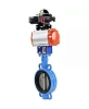 Затвор дисковый поворотный DN.ru WBV1432N-2W-Fb-H Ду50 Ру16, корпус - чугун GGG50, диск - нержавеющая сталь 316L, уплотнение - NBR, с пневмоприводом DN.ru PA-SA-083 с возвратными пружинами, с БКВ APL-510N-EX Самара