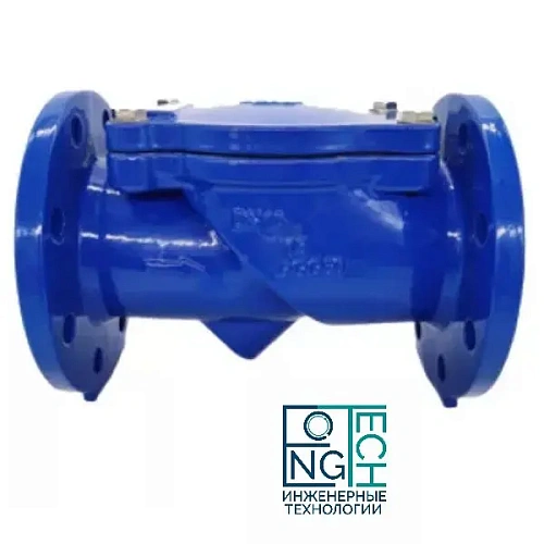 Клапан обратный фланцевый чугунный поворотный со стальным диском Benarmo Ду50-300 Ру10/16 Клапан обратный фланцевый чугунный поворотный со стальным диском Benarmo Ду50-300 Ру10/16 Самара