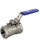 Кран шаровой DN.ru BV3232P-SP-T-H Ду20 Ру63 стандартнопроходной двухходовой, нержавеющая сталь SS316, внутренняя резьба, уплотнение - PTFE, ручка-рычаг Самара