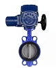 Затвор дисковый поворотный DN.ru WBV1432E-2W-Fb-H Ду65 Ру16, корпус - чугун GGG50, диск - нержавеющая сталь 316L, уплотнение - EPDM, с электроприводом DN.ru QT-EX-005M-O2-380VAC-У1 380В Самара